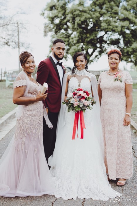 Javon and Kinisha with their mothers